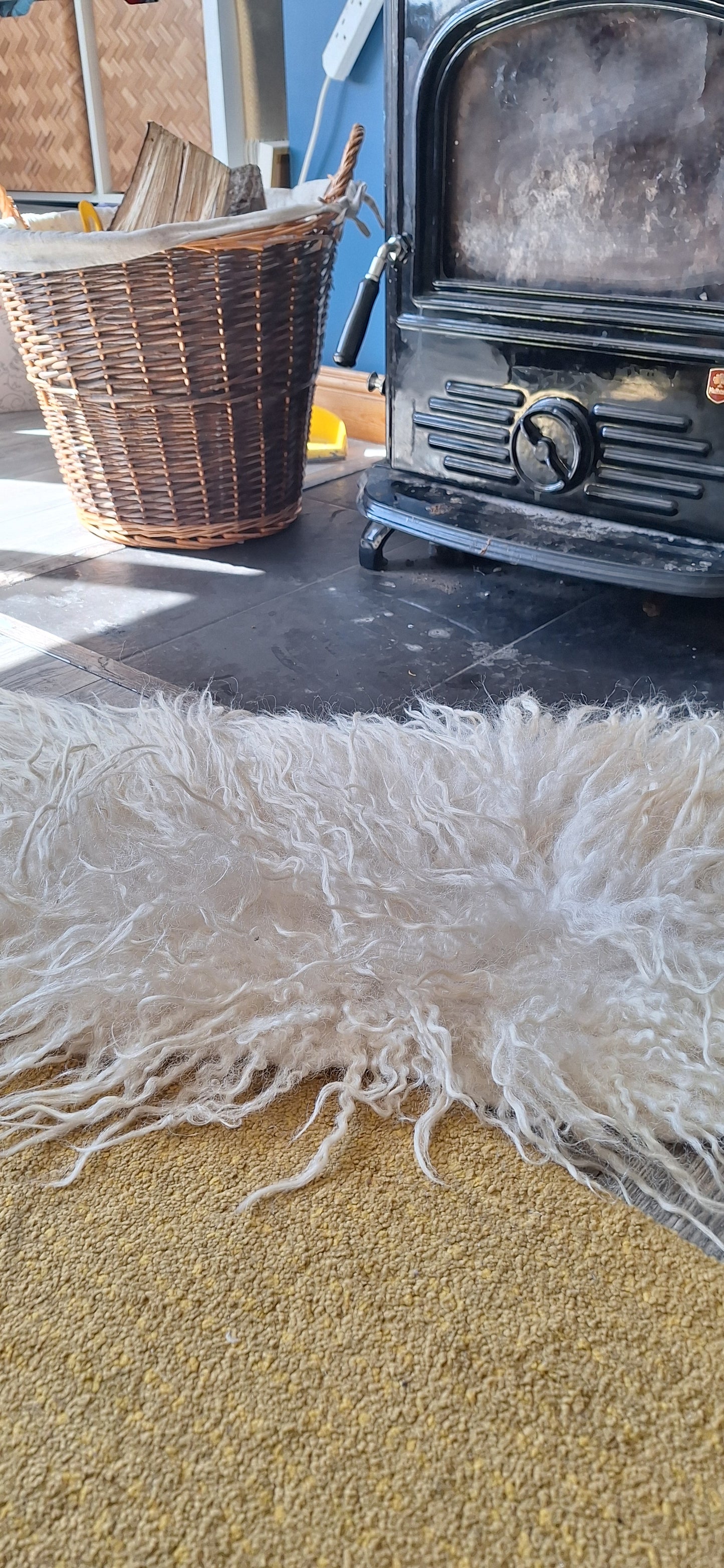 Valais blacknose felted rug