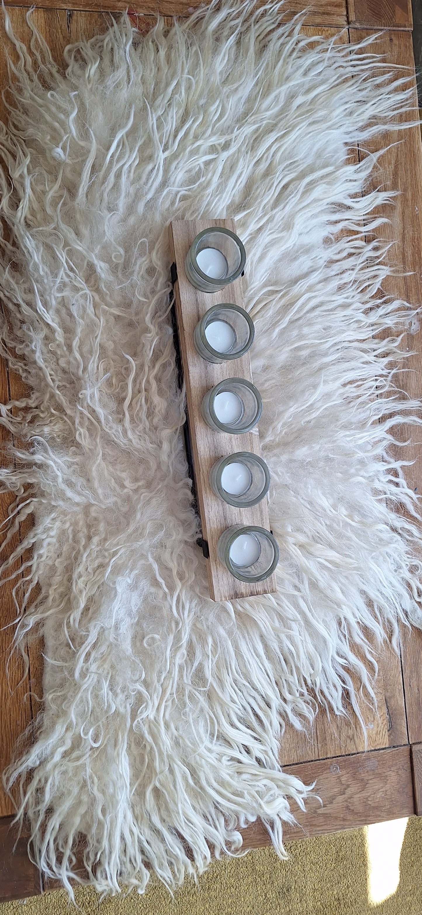 Valais blacknose felted rug