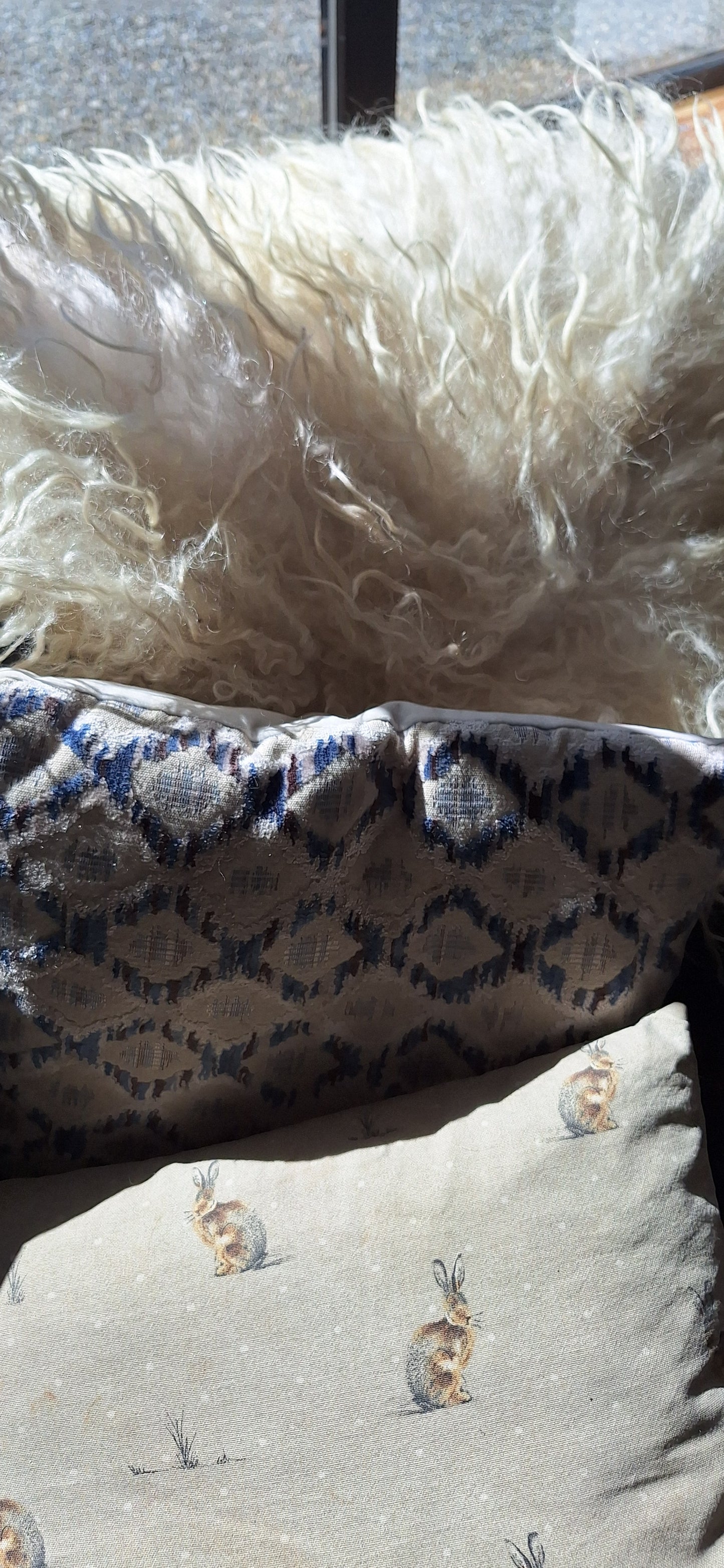 Valais blacknose felted rug