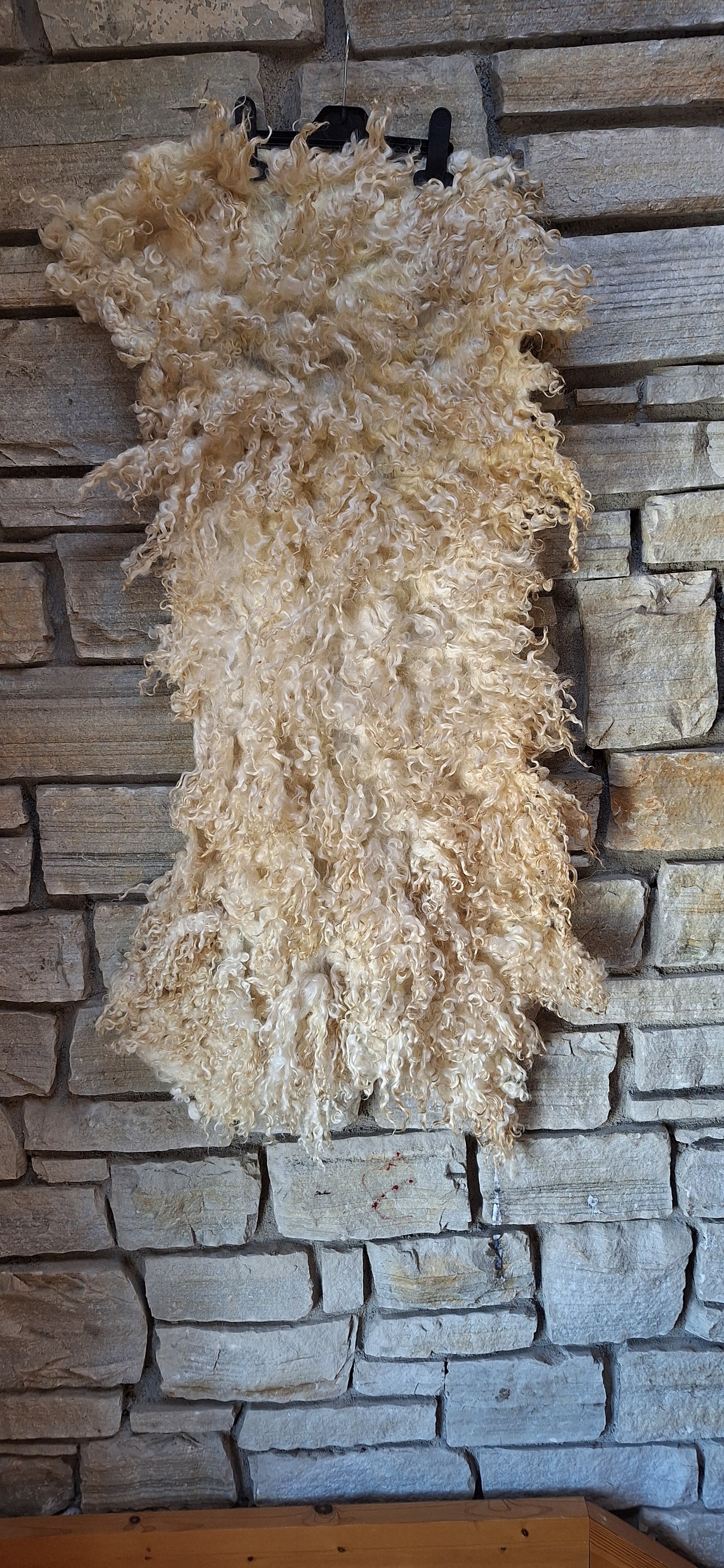 Wensleydale wool Felted rug