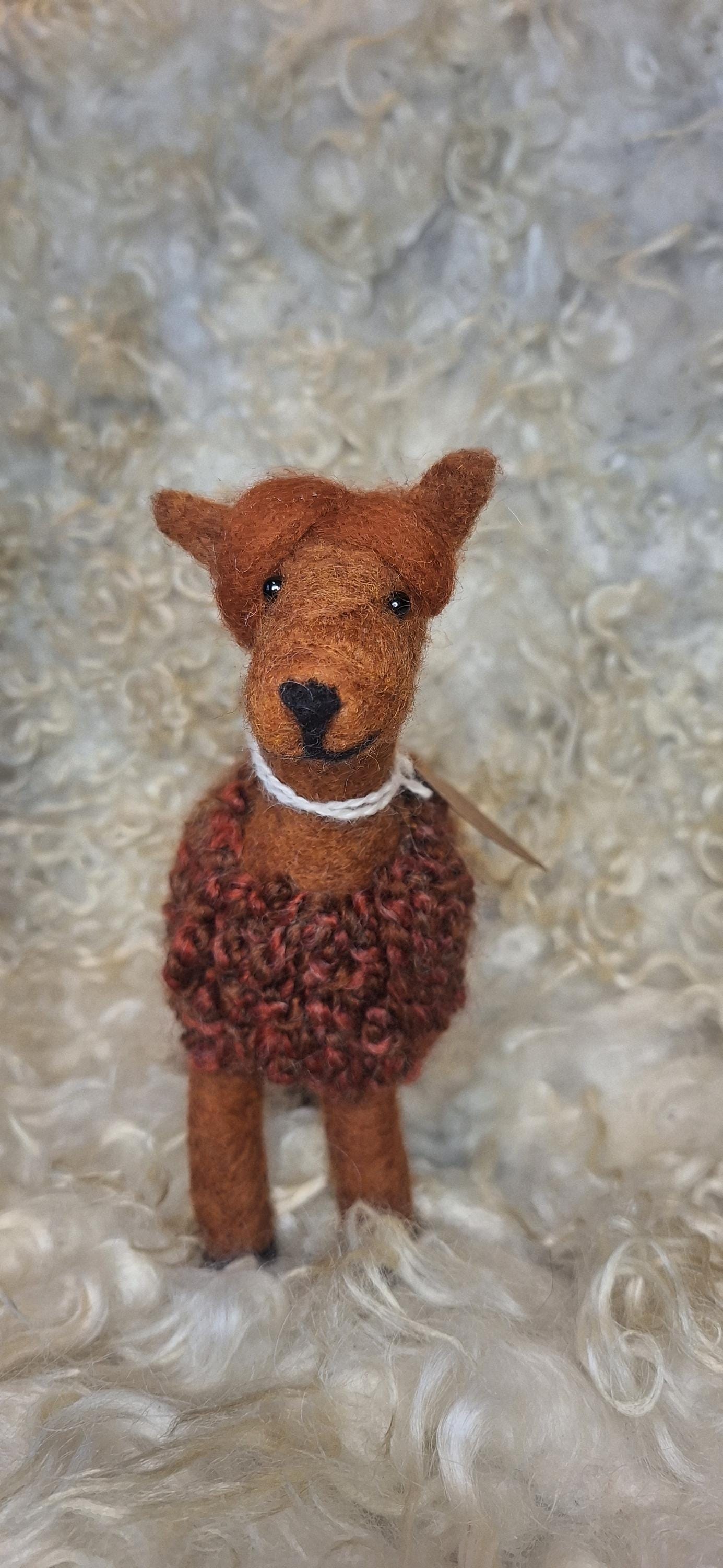 Large alpaca figure